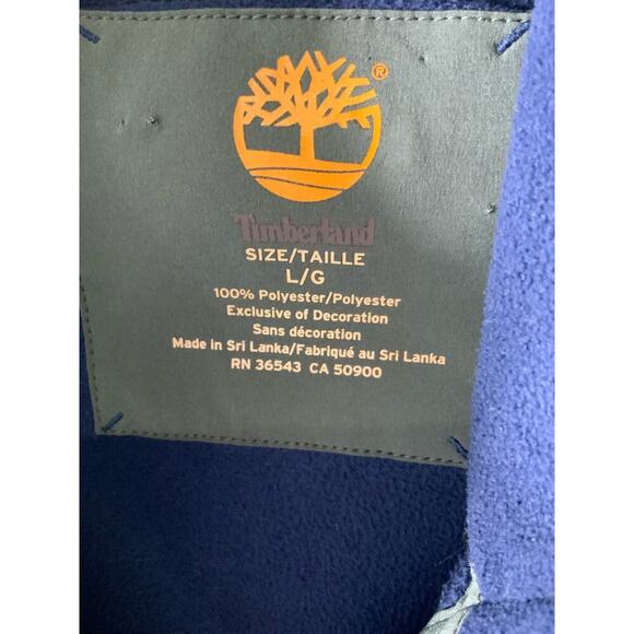 Timberland Micro Fleece 1/2 Zip Pullover Top Mens Size Large Embroidered Logo - Picture 10 of 11